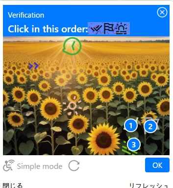 画像認証(操作後・①②③)